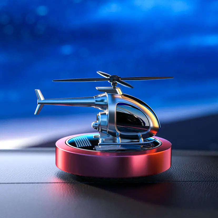 Solar Rotating Car Air Freshener – Auto-Spin Perfume Ornament with Essential Oil