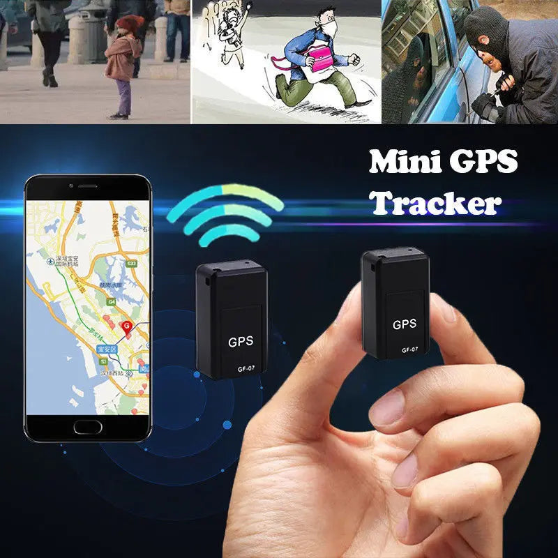 Mini GPS Car Tracker GF-07 – Real Time Tracking Anti-Theft Locator with Strong Magnetic Mount
