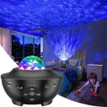 Star Projector & LED Ocean Wave Night Light – Galaxy Aurora Projector with Bluetooth 5.2 Speaker