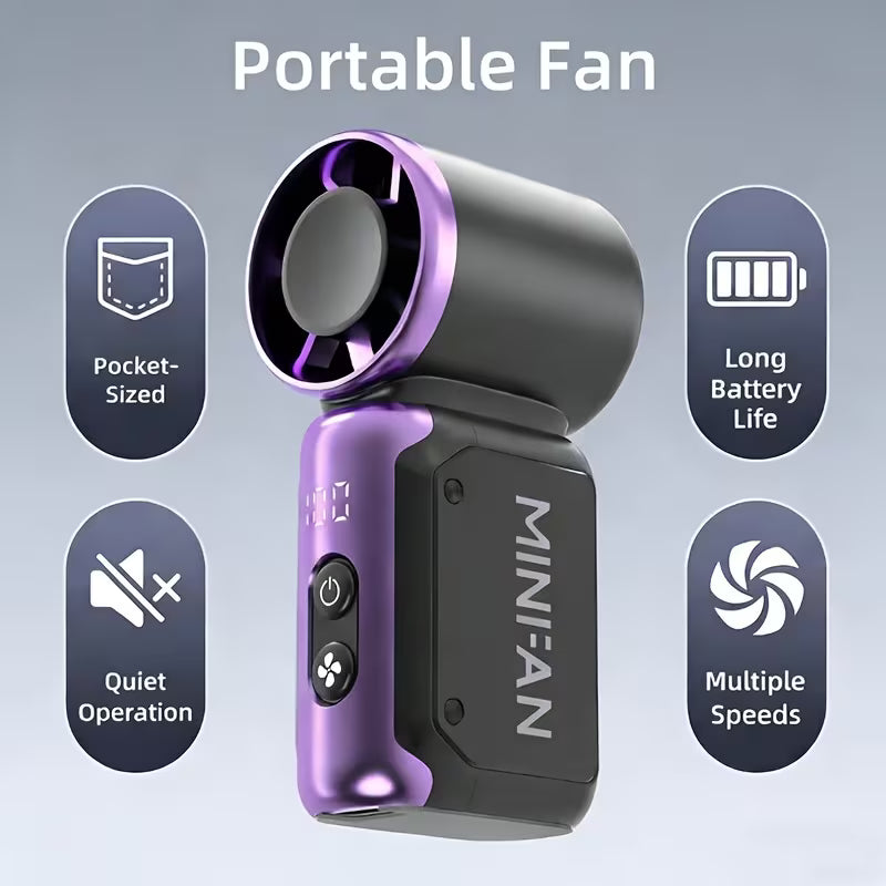 Portable Bladeless Rechargeable Handheld Fan