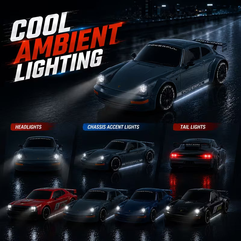 1:20 Scale 4WD RC Drift Car with LED Lights