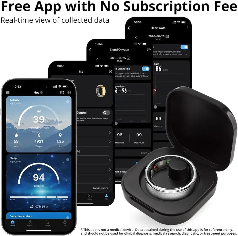 COLMI R10 Smart Ring with Charging Case