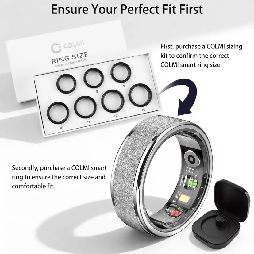 COLMI R10 Smart Ring with Charging Case