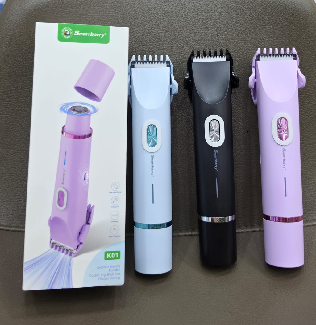 2-in-1 Women's Electric Razor with Dual Shaving Heads