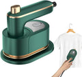 Foldable Hand Steamer & Hair Straightener – 180° Porcelain Gold Plate