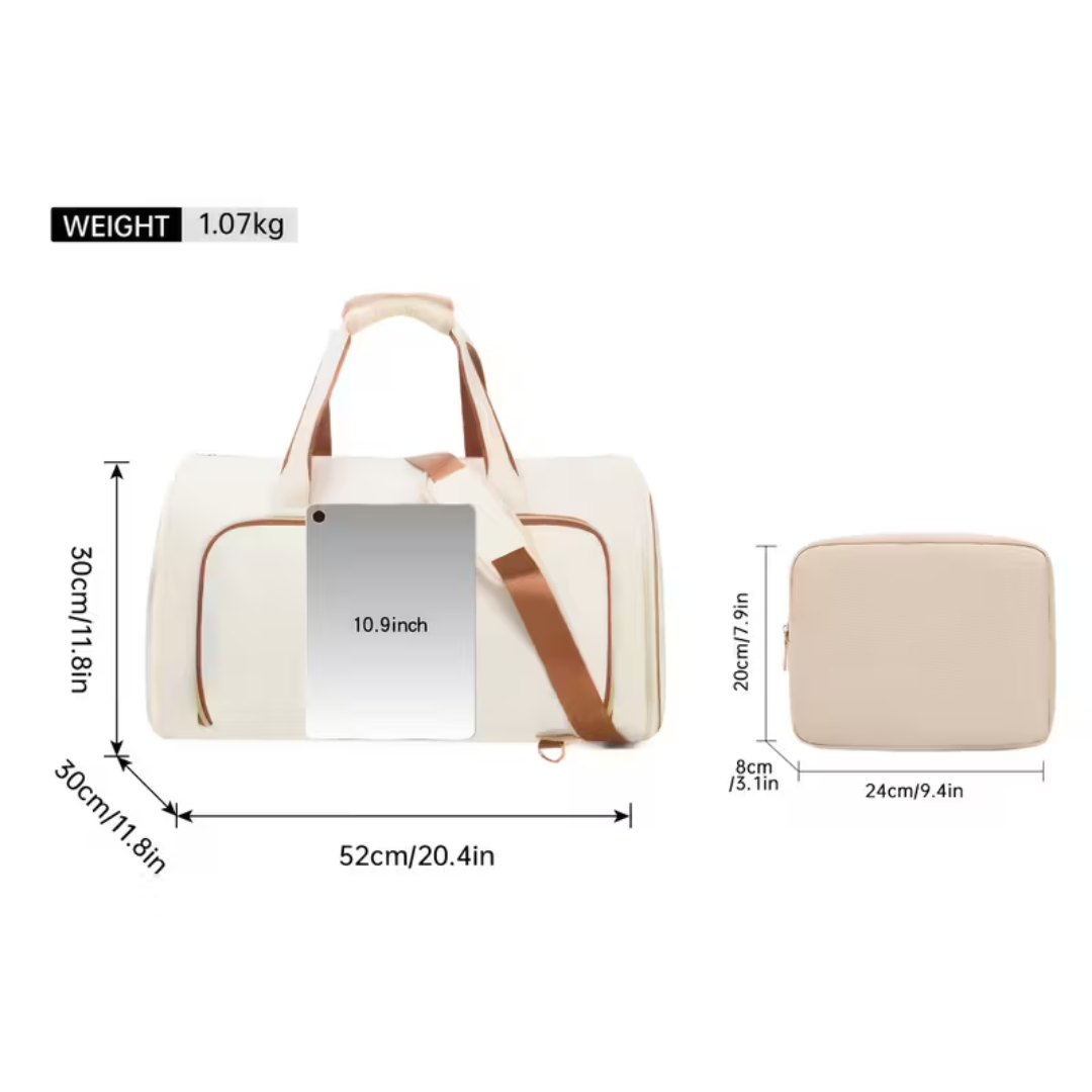 50L Large-Capacity 3-in-1 Convertible Travel Garment Bag