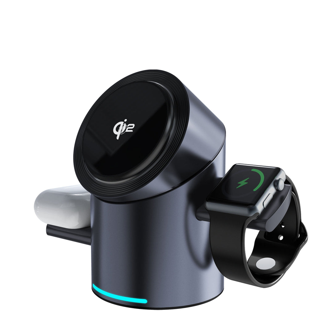 CubeTrick-X Qi2 15W 3-in-1 Wireless Charging Station