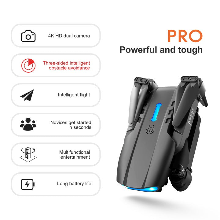 4K Dual Camera FPV Drone – WiFi APP & Remote Control, 150M Range, 6-Axis Gyro