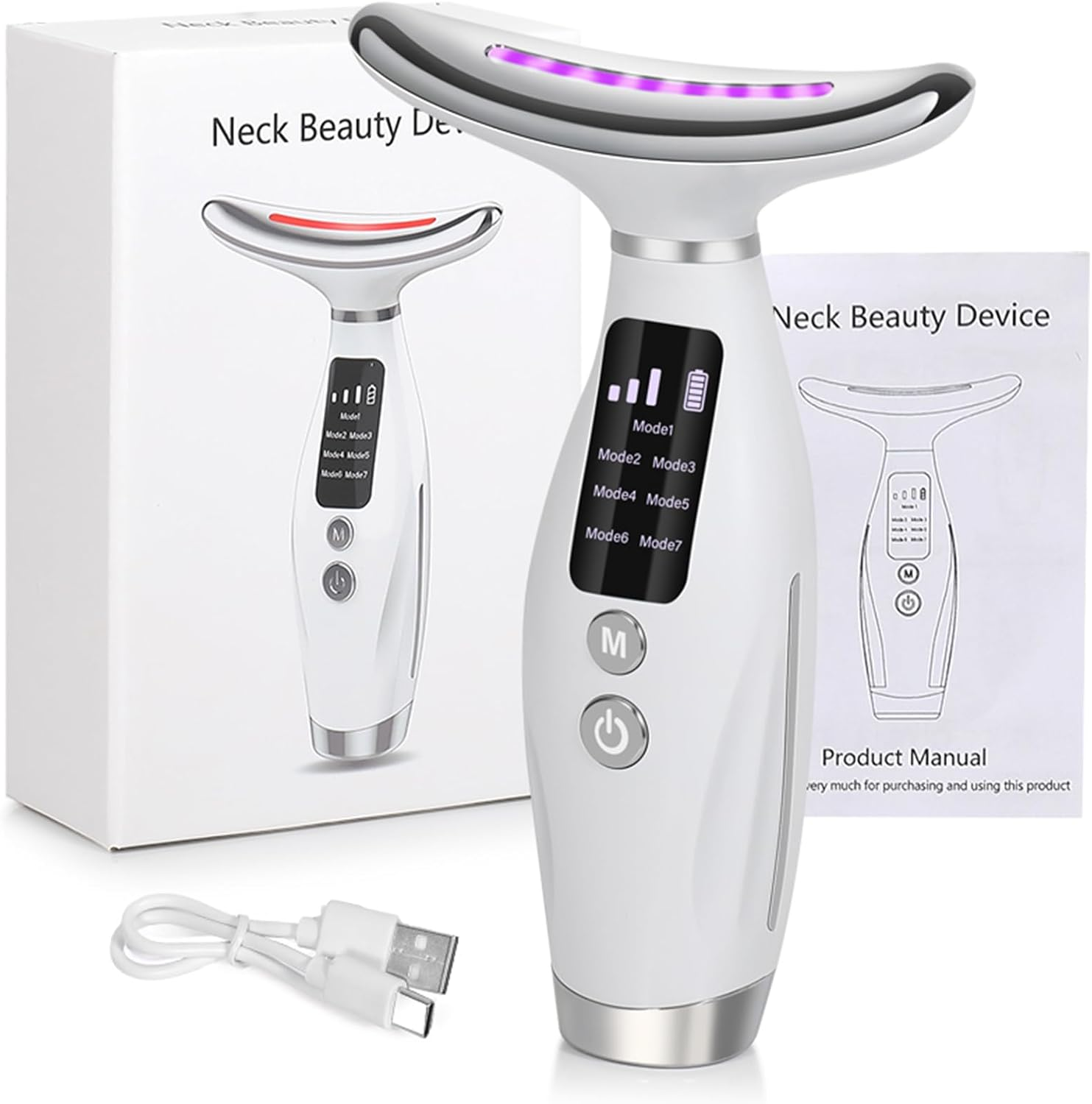 7-in-1 LED Face & Neck Beauty Device