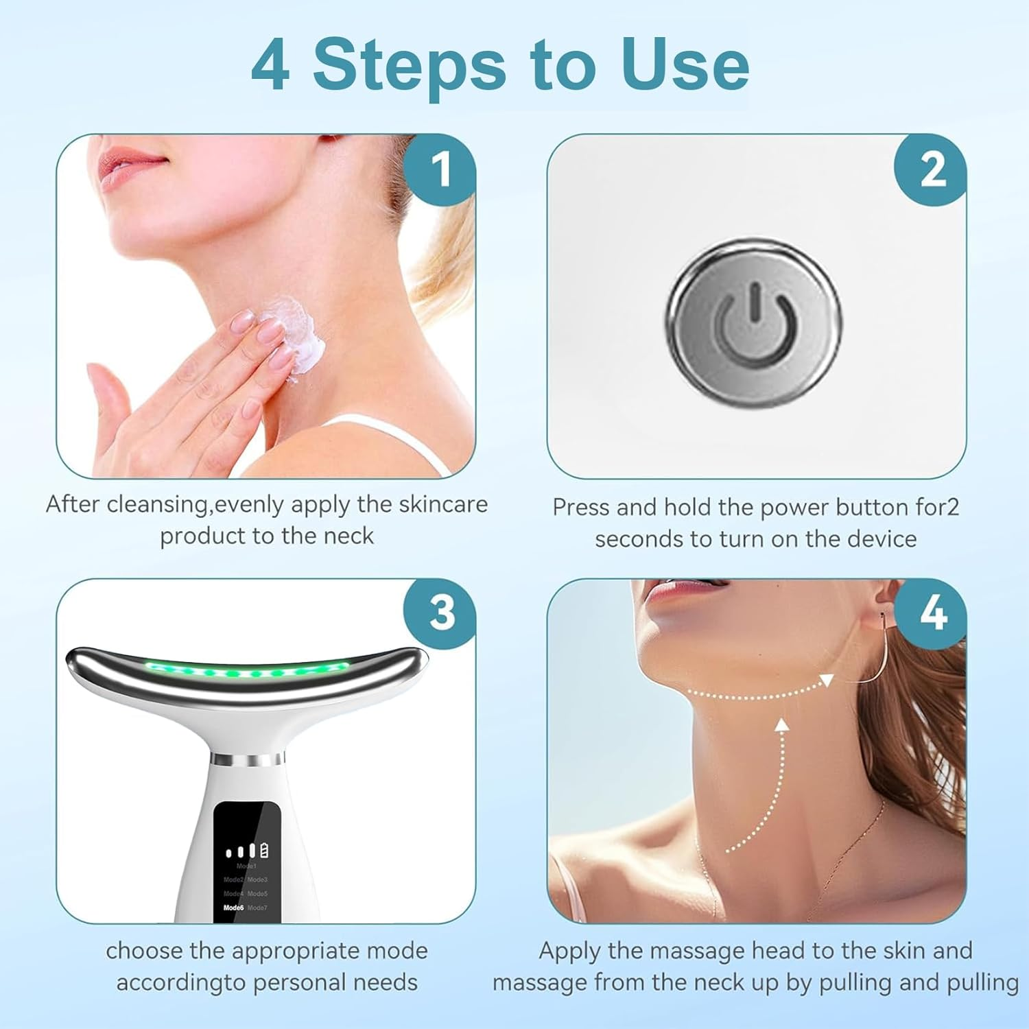 7-in-1 LED Face & Neck Beauty Device