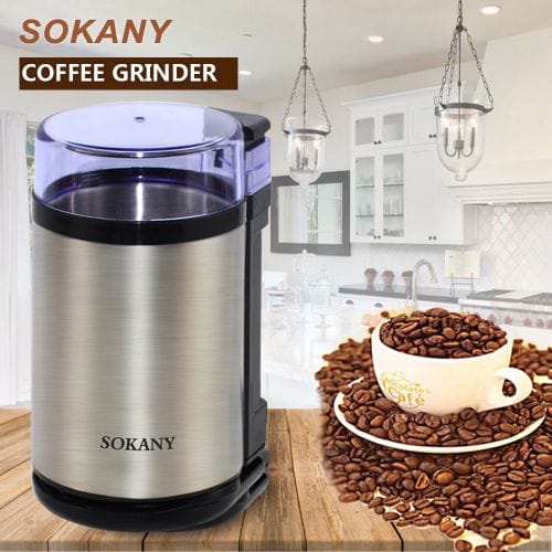 Electric Coffee Grinder – One-Touch Stainless Steel Grinder