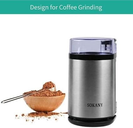 Electric Coffee Grinder – One-Touch Stainless Steel Grinder