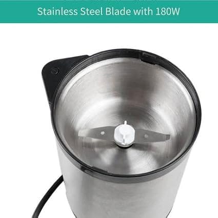 Electric Coffee Grinder – One-Touch Stainless Steel Grinder
