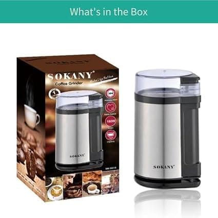 Electric Coffee Grinder – One-Touch Stainless Steel Grinder