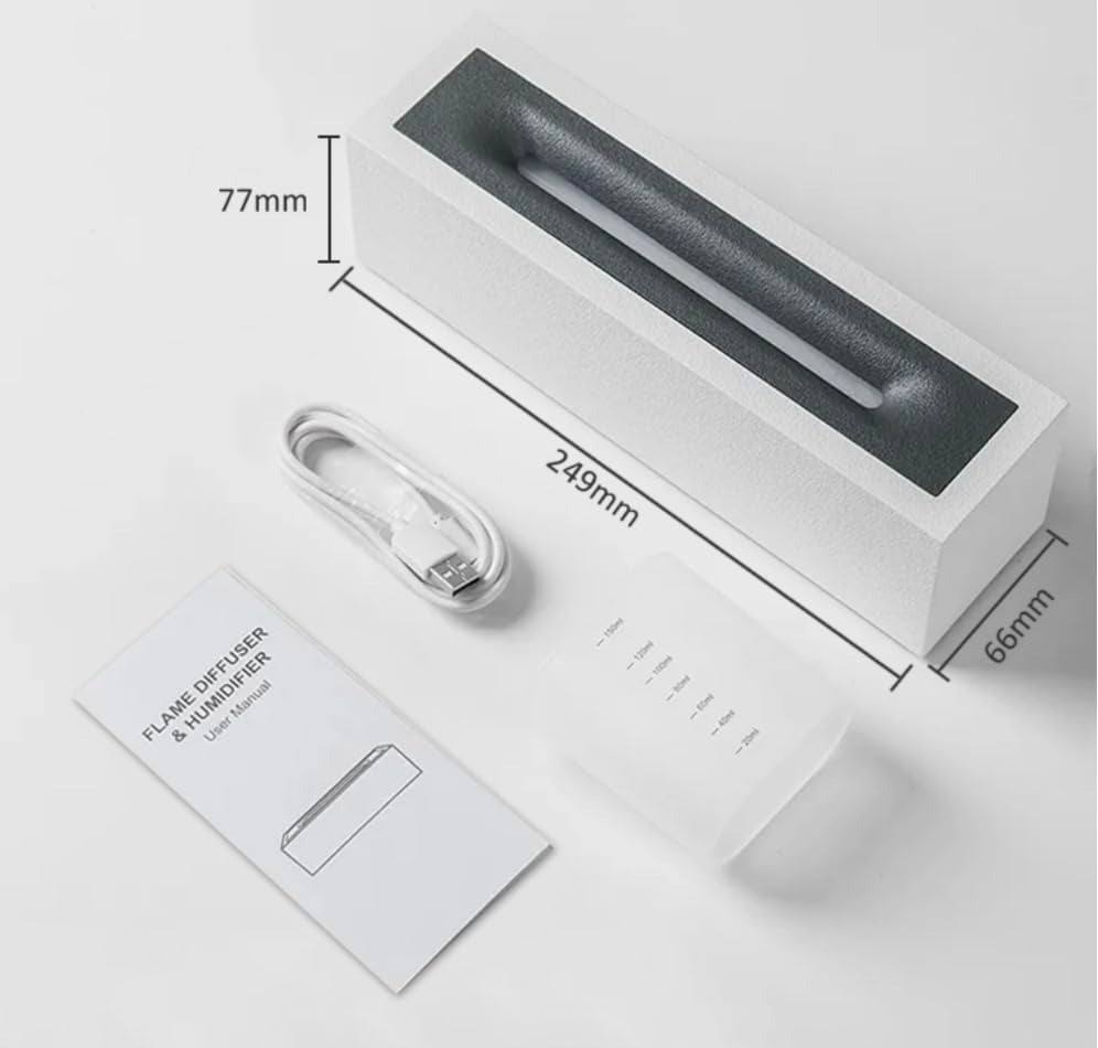 Flame Effect Ultrasonic Aromatherapy Essential Oil Diffuser & Humidifier