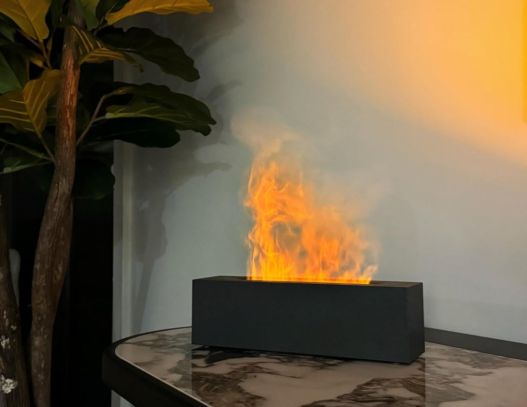 Flame Effect Ultrasonic Aromatherapy Essential Oil Diffuser & Humidifier