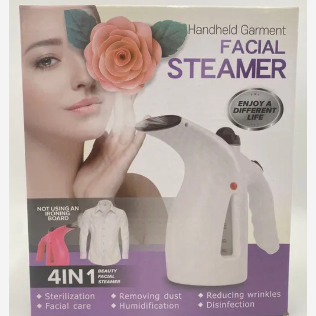 Handheld Garment & Facial Steamer – 800W Portable Steam for Clothes & Skin