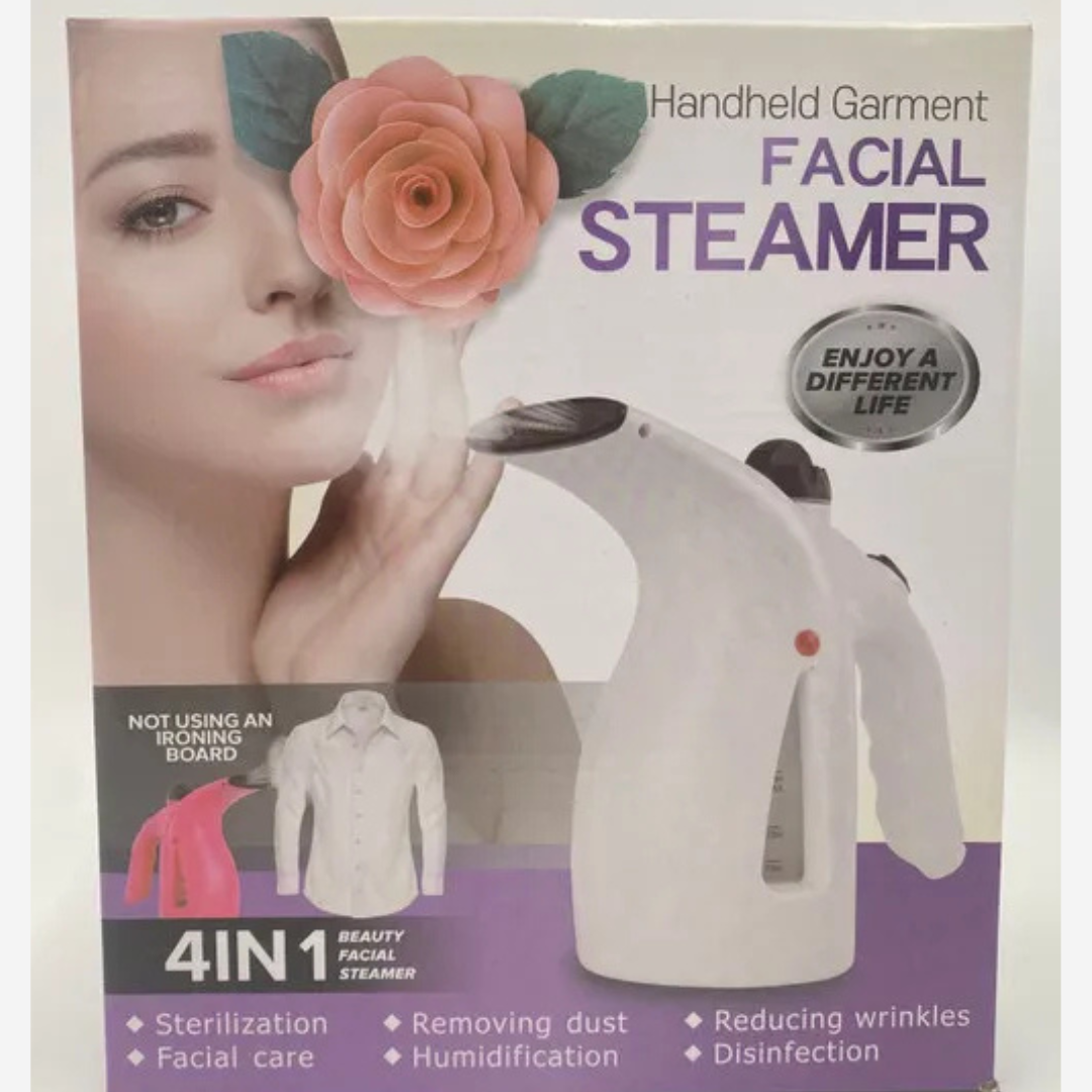 Handheld Garment & Facial Steamer – 800W Portable Steam for Clothes & Skin