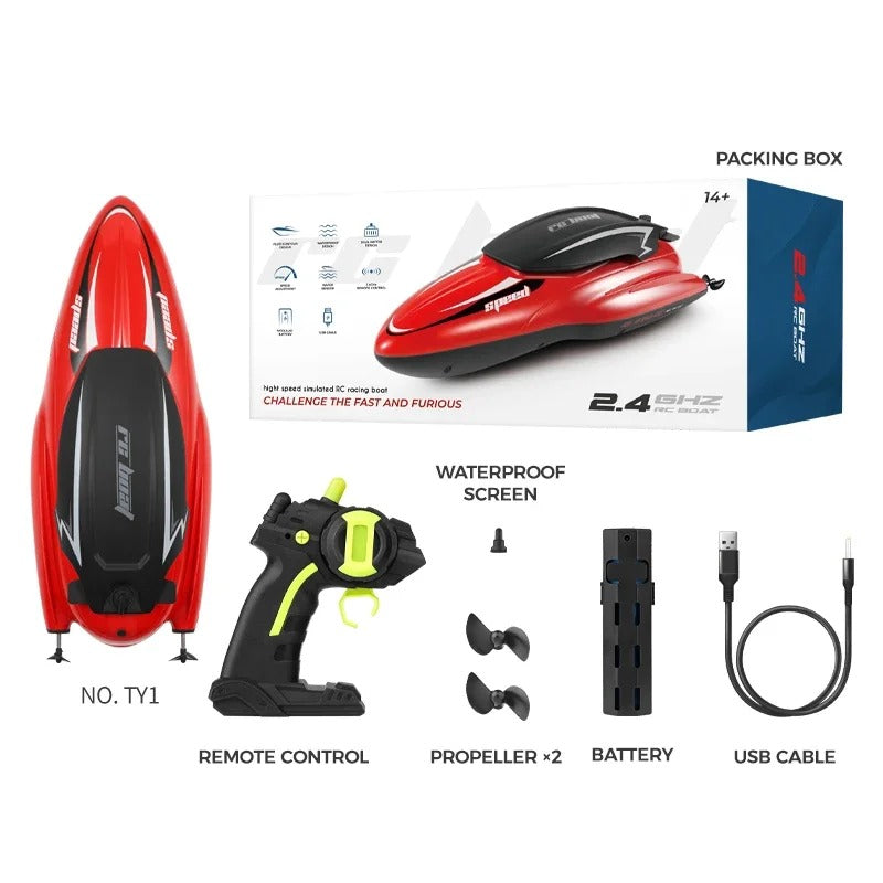 RC Speedboat – Waterproof 2.4GHz Remote Control Boat