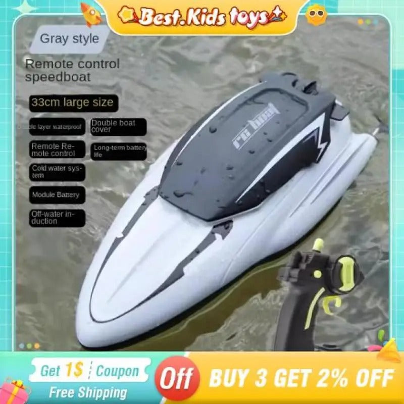 RC Speedboat – Waterproof 2.4GHz Remote Control Boat