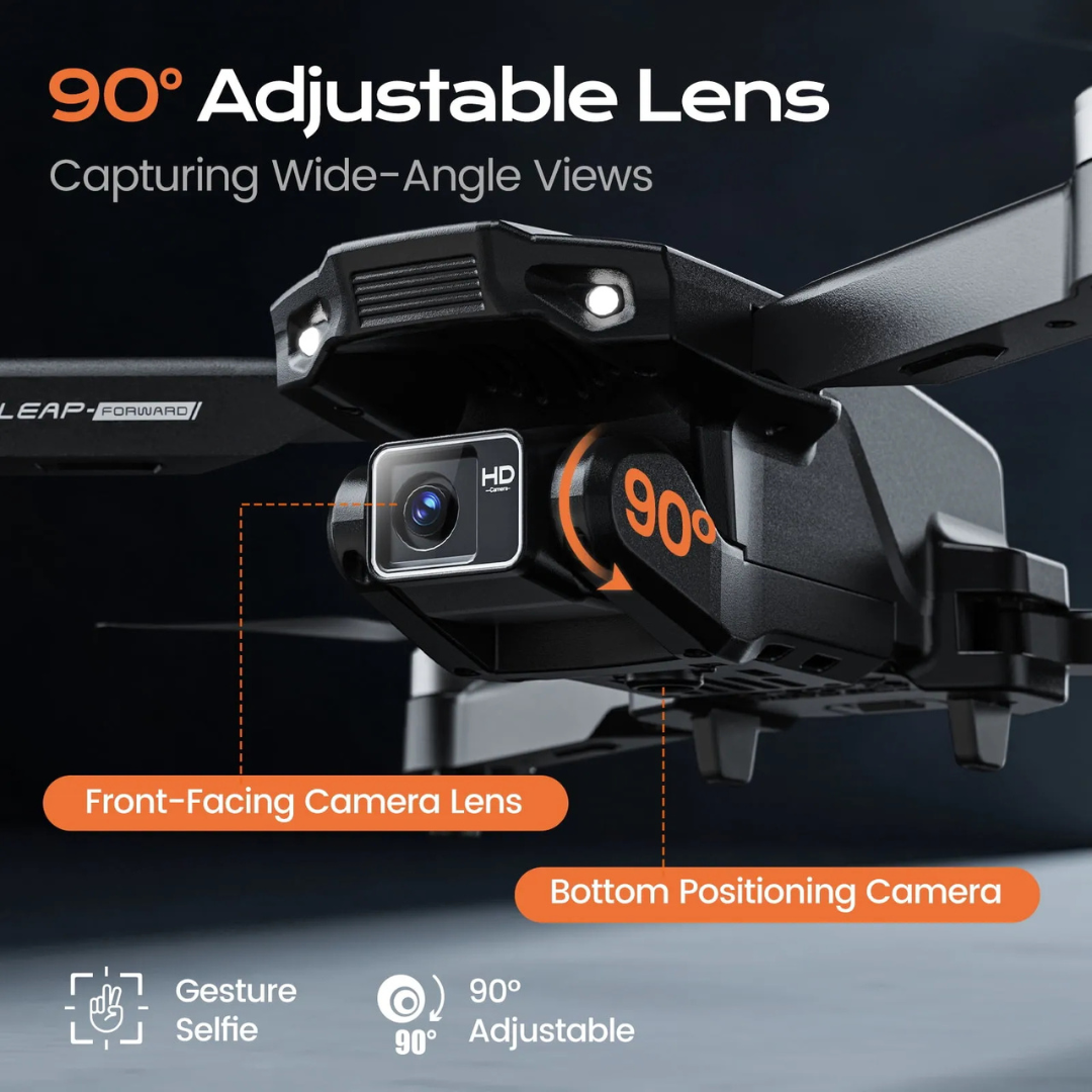 HD Camera Drone with 360° Flips, Gesture Control & Optical Flow Hover