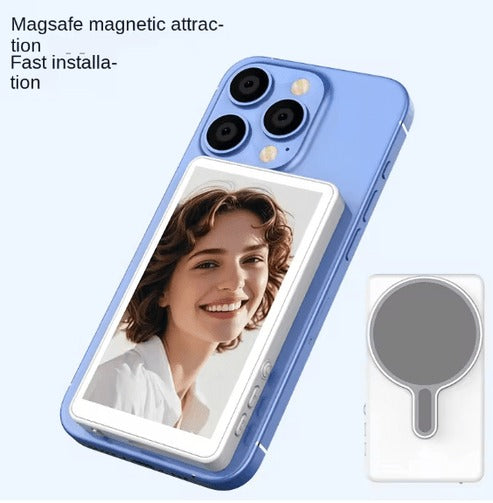 Magnetic Phone Vlog Screen – 4.02" HD Display, 33ft Bluetooth Remote & WiFi Transmission