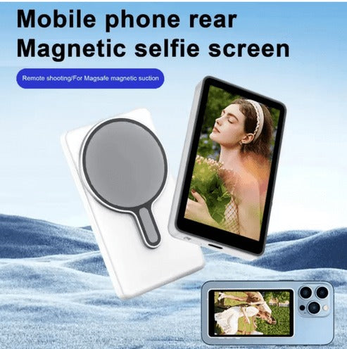 Magnetic Phone Vlog Screen – 4.02" HD Display, 33ft Bluetooth Remote & WiFi Transmission