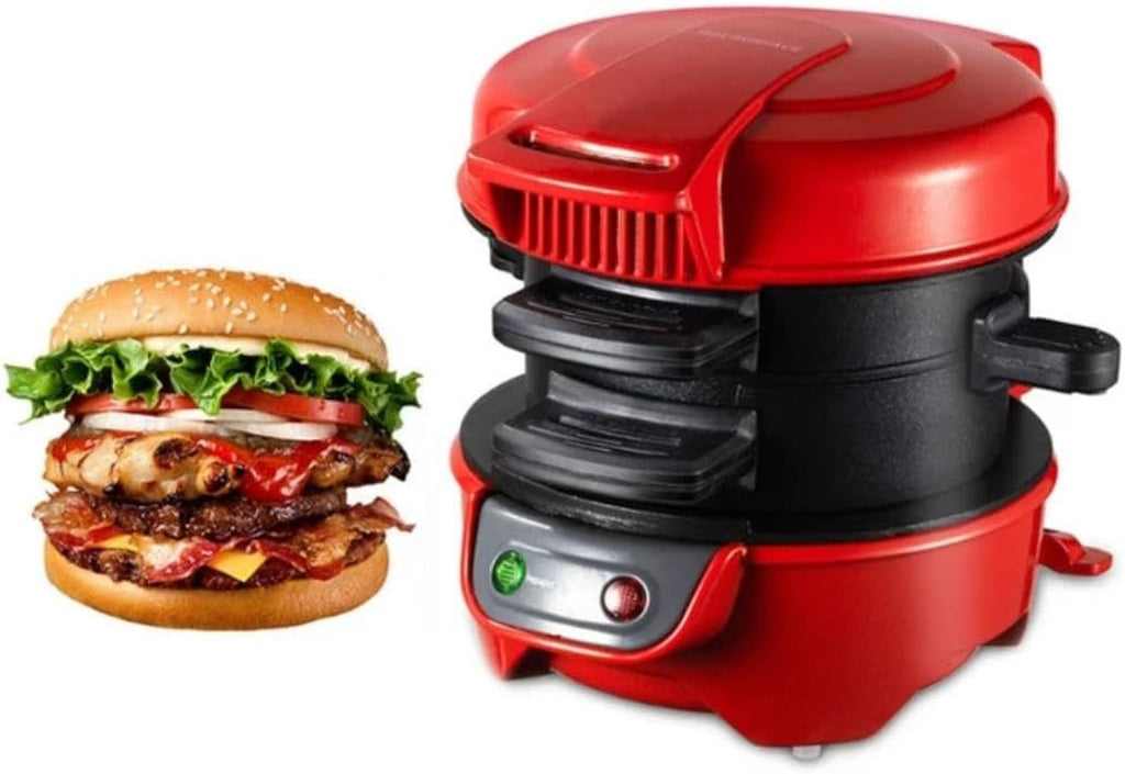 Manual Burger & Sandwich Press Maker – Versatile Compact Cooking Machine