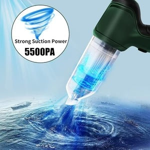 Portable Mini Vacuum Cleaner – USB Rechargeable with Multiple Nozzles