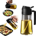 2-in-1 Kitchen Oil Dispenser Bottle – Spray & Pour with Precision Nozzle
