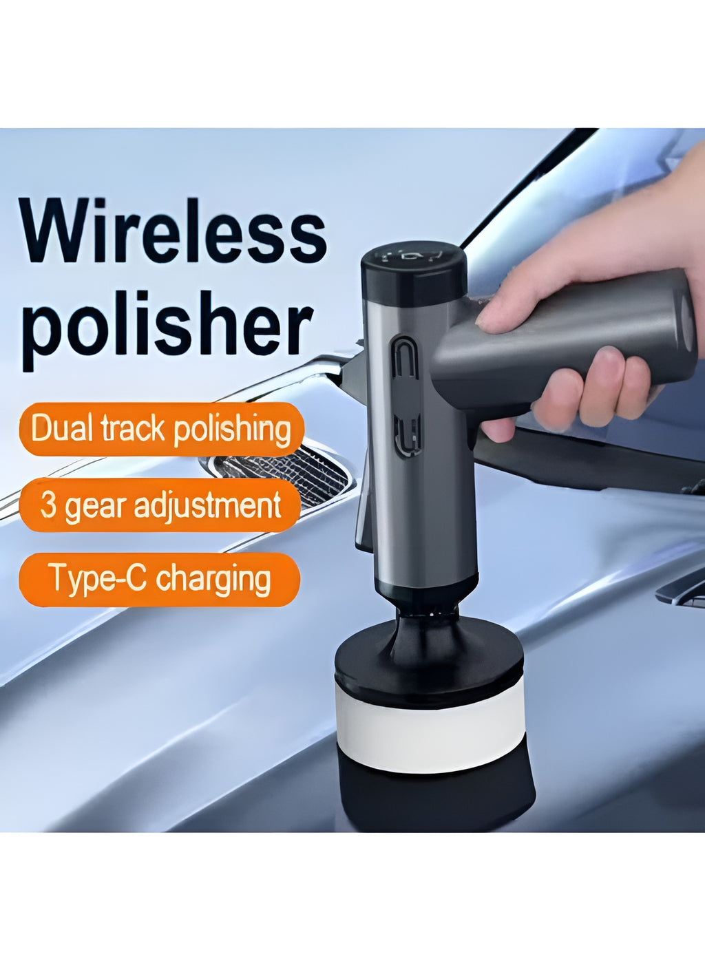 Cordless Car Polisher & Waxer – High-Torque Professional Buffer