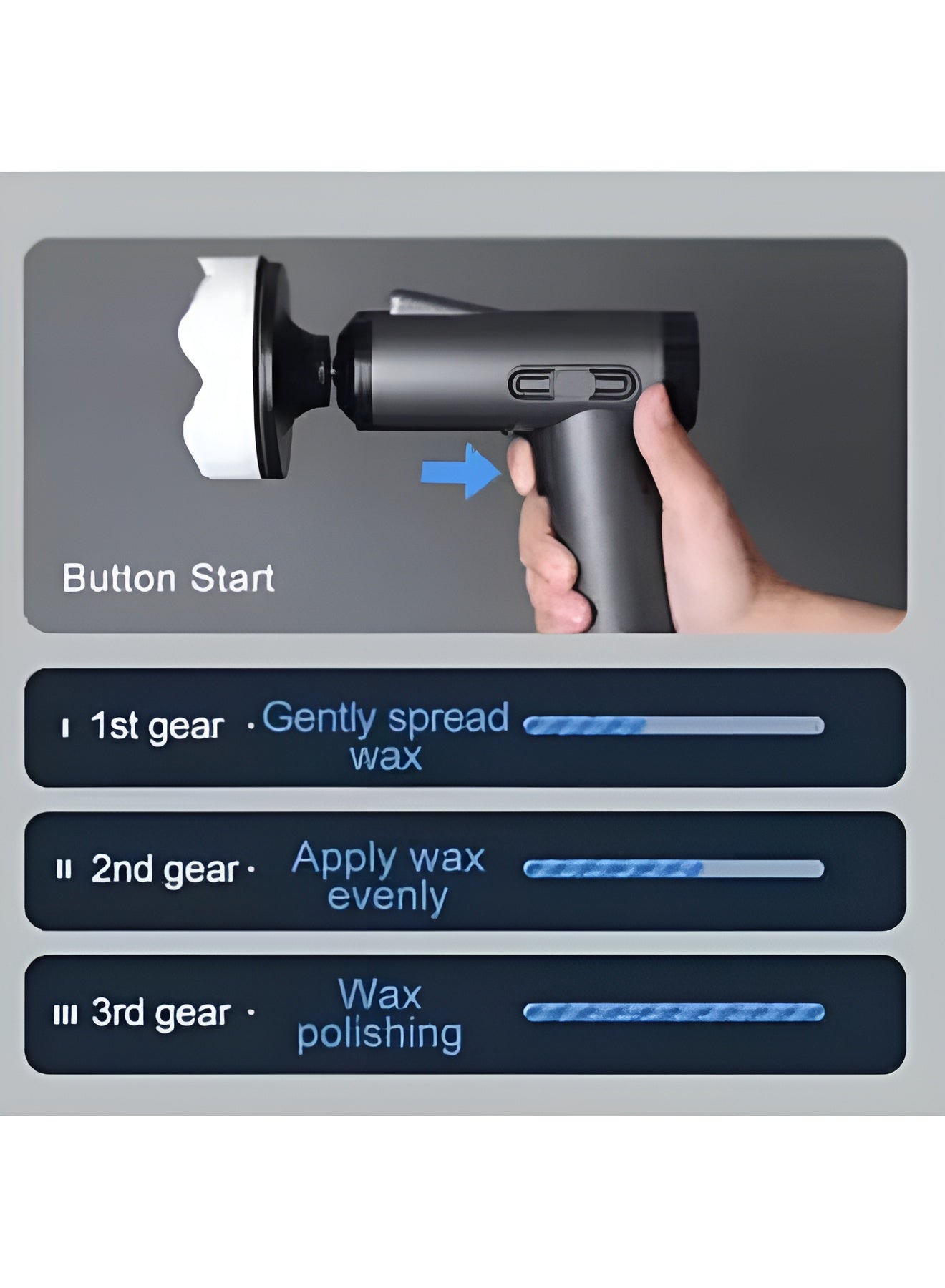 Cordless Car Polisher & Waxer – High-Torque Professional Buffer