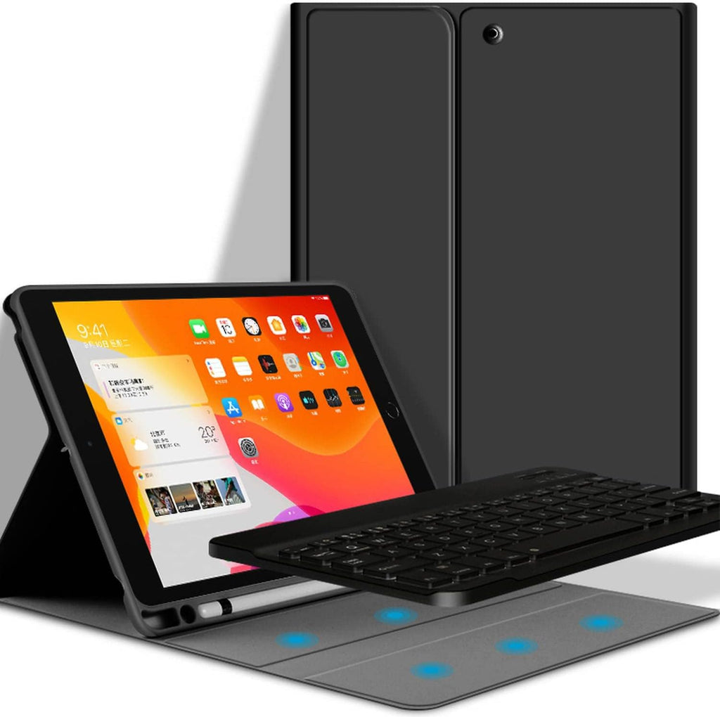 Premium Leather Case with English/Arabic Wireless Keyboard