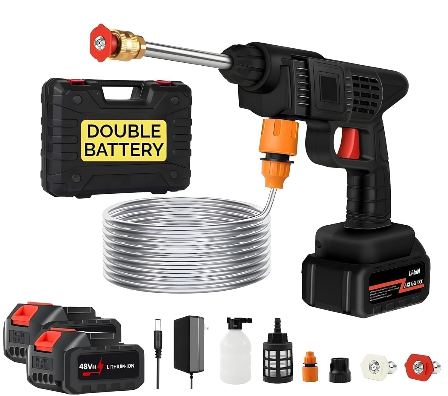Cordless High-Pressure Washer – Dual 48V 12000mAh Battery