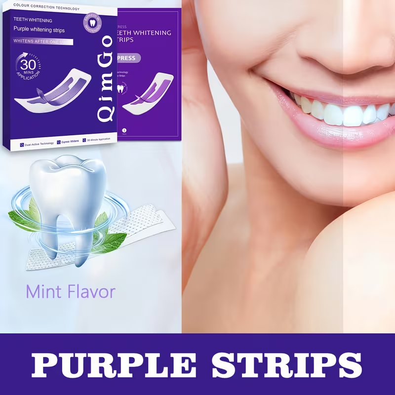 Purple Teeth Whitening Strips – 14 Sets